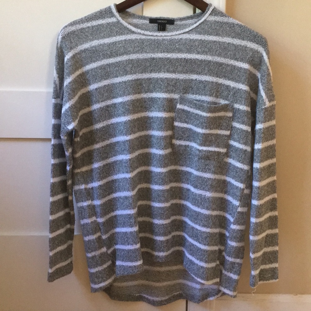 light striped sweater